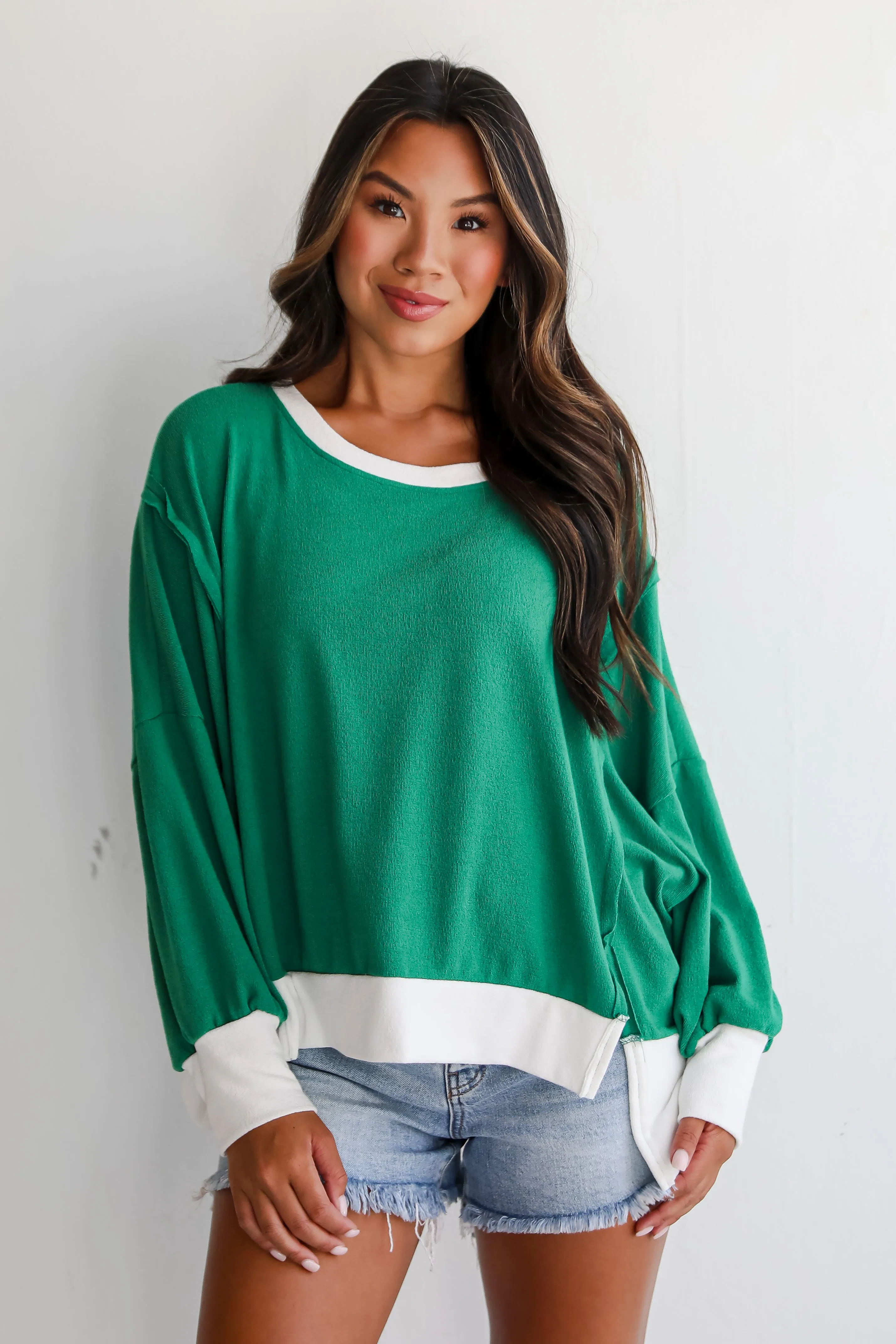 FINAL SALE - Madeline Terry Cloth Top