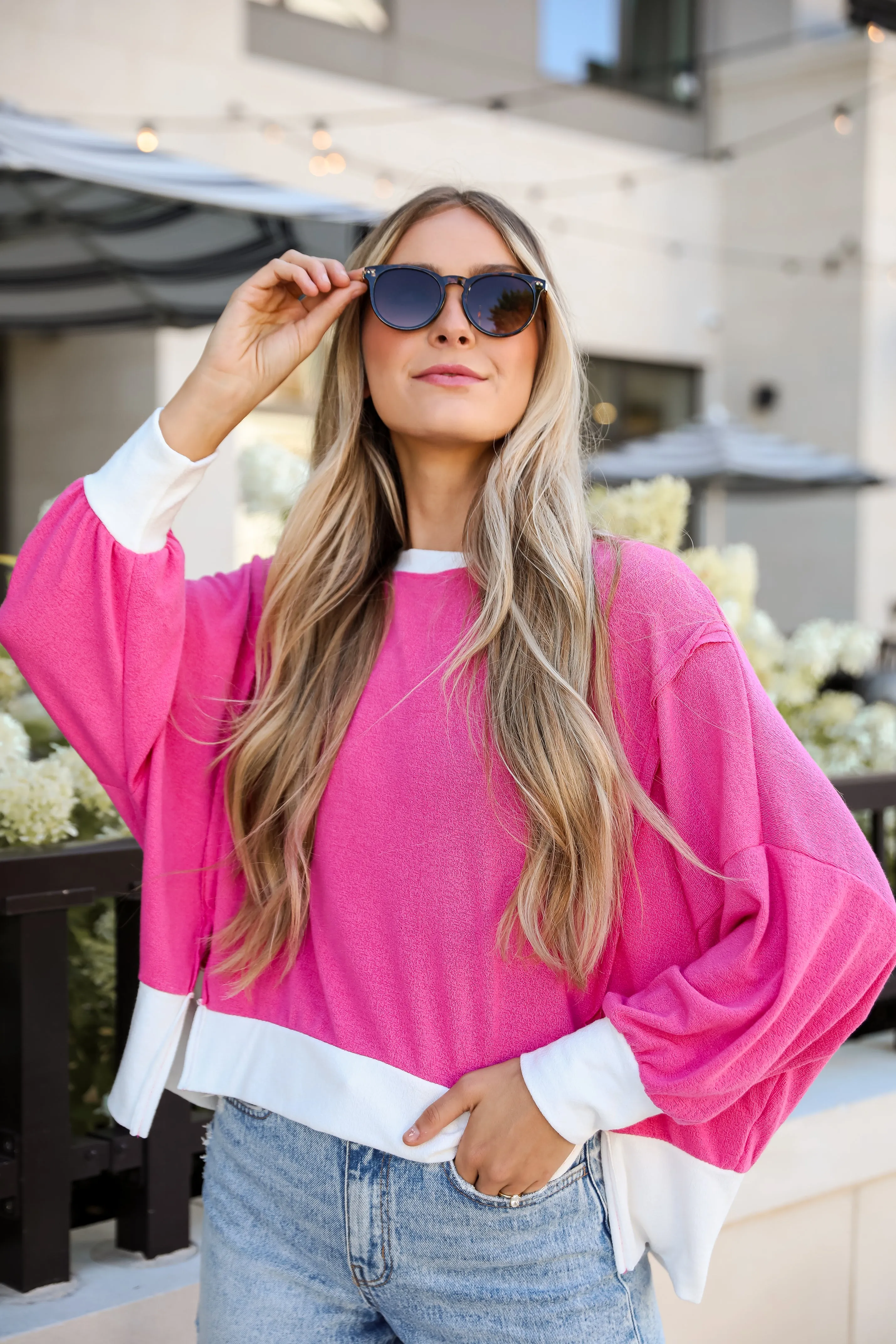 FINAL SALE - Madeline Terry Cloth Top
