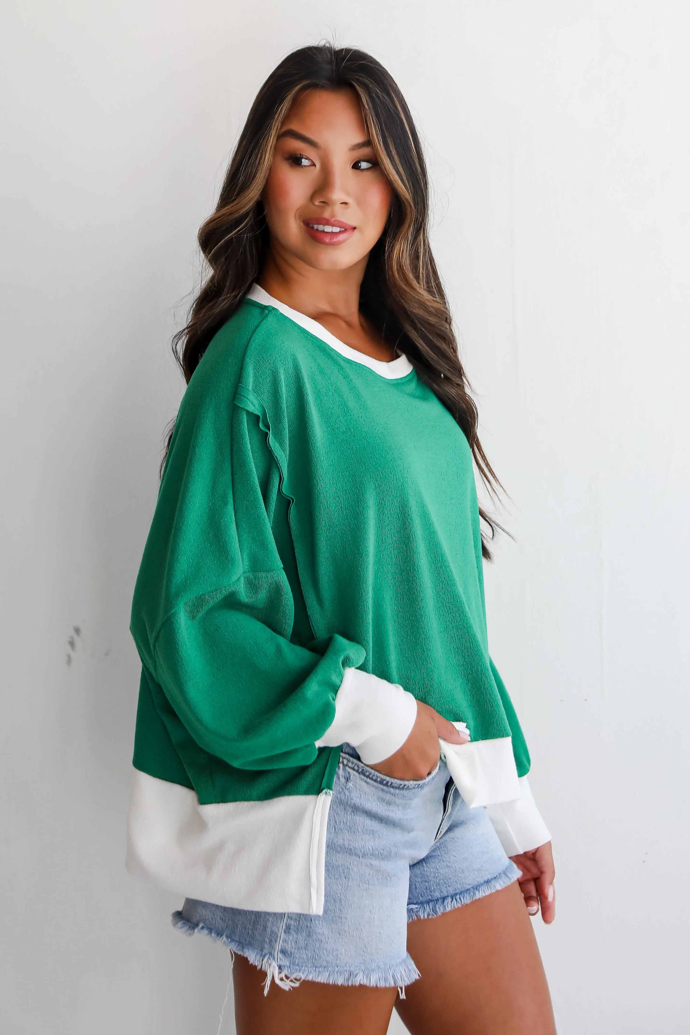 FINAL SALE - Madeline Terry Cloth Top