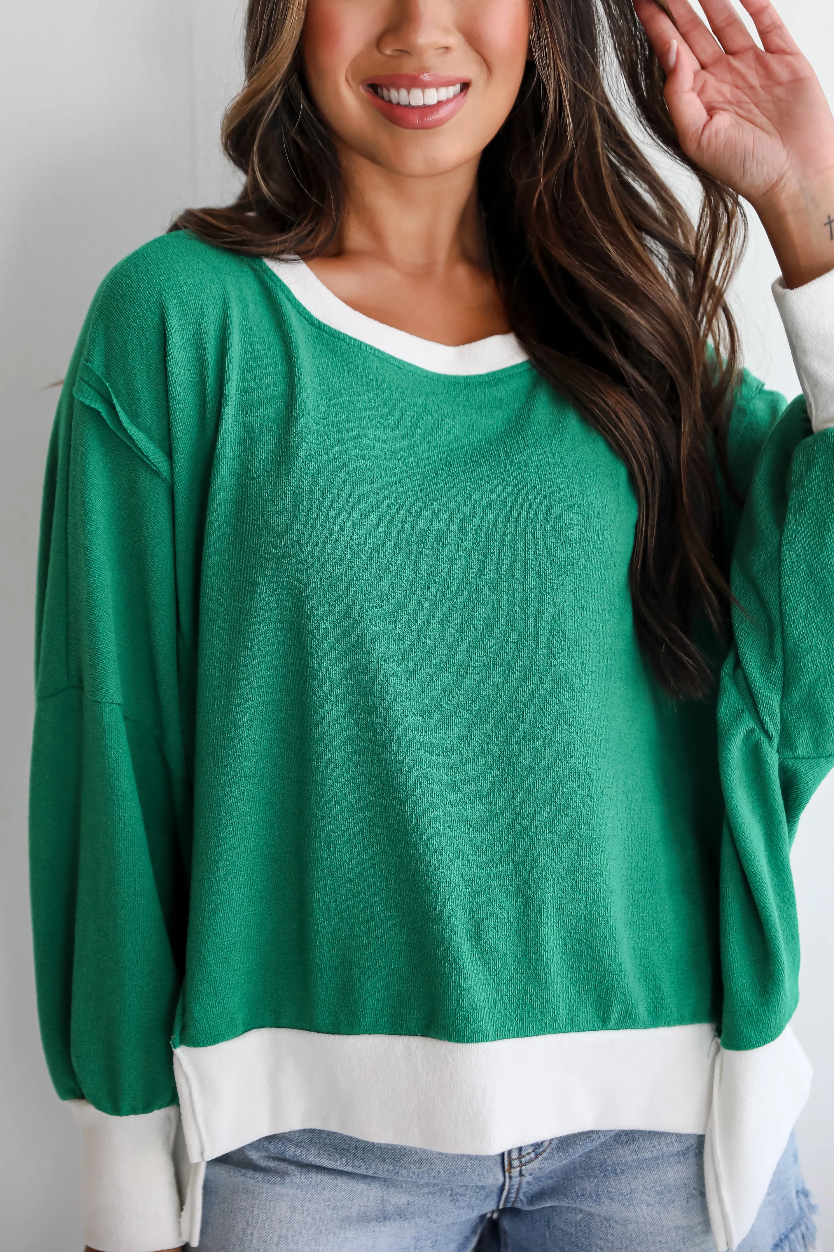 FINAL SALE - Madeline Terry Cloth Top