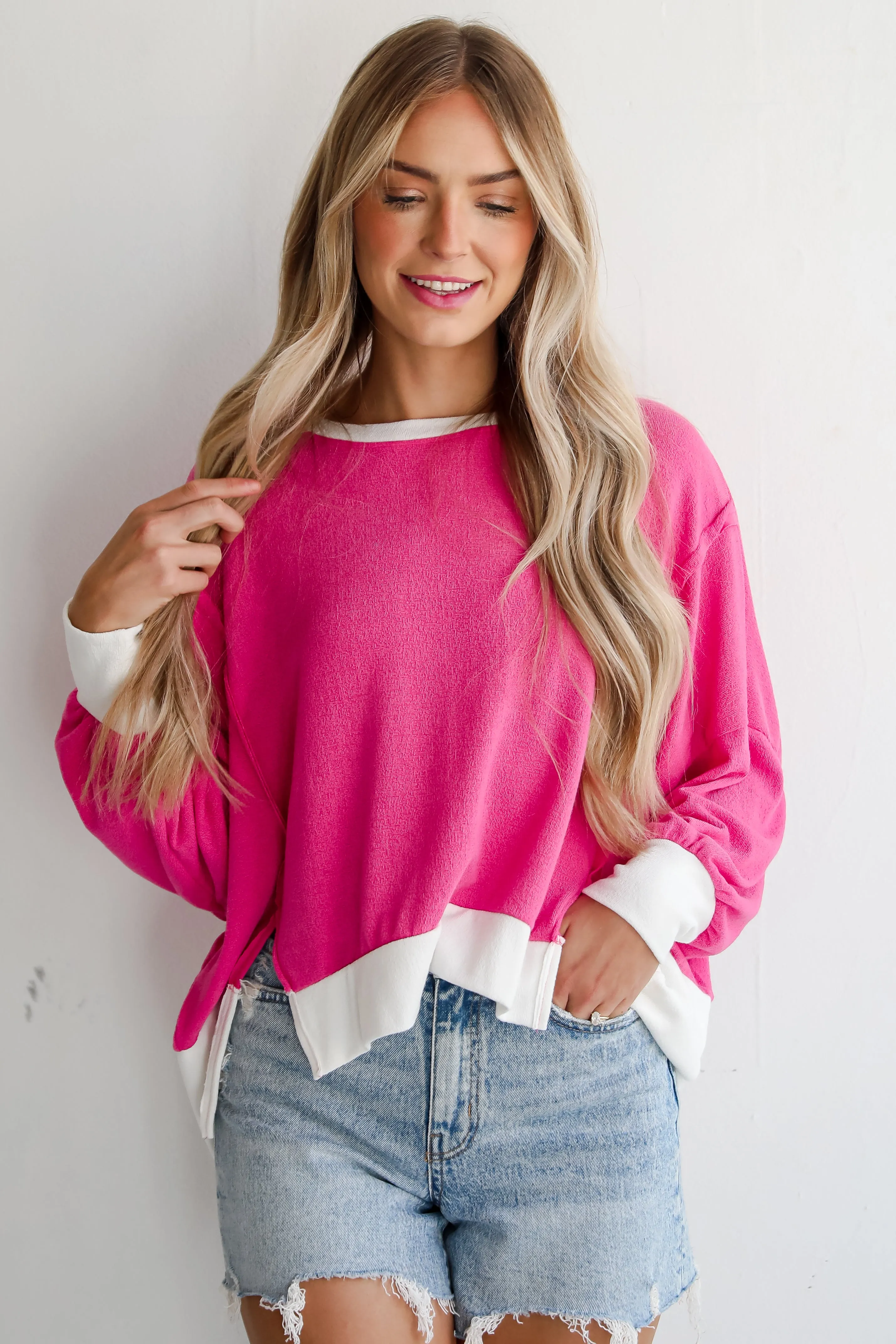FINAL SALE - Madeline Terry Cloth Top
