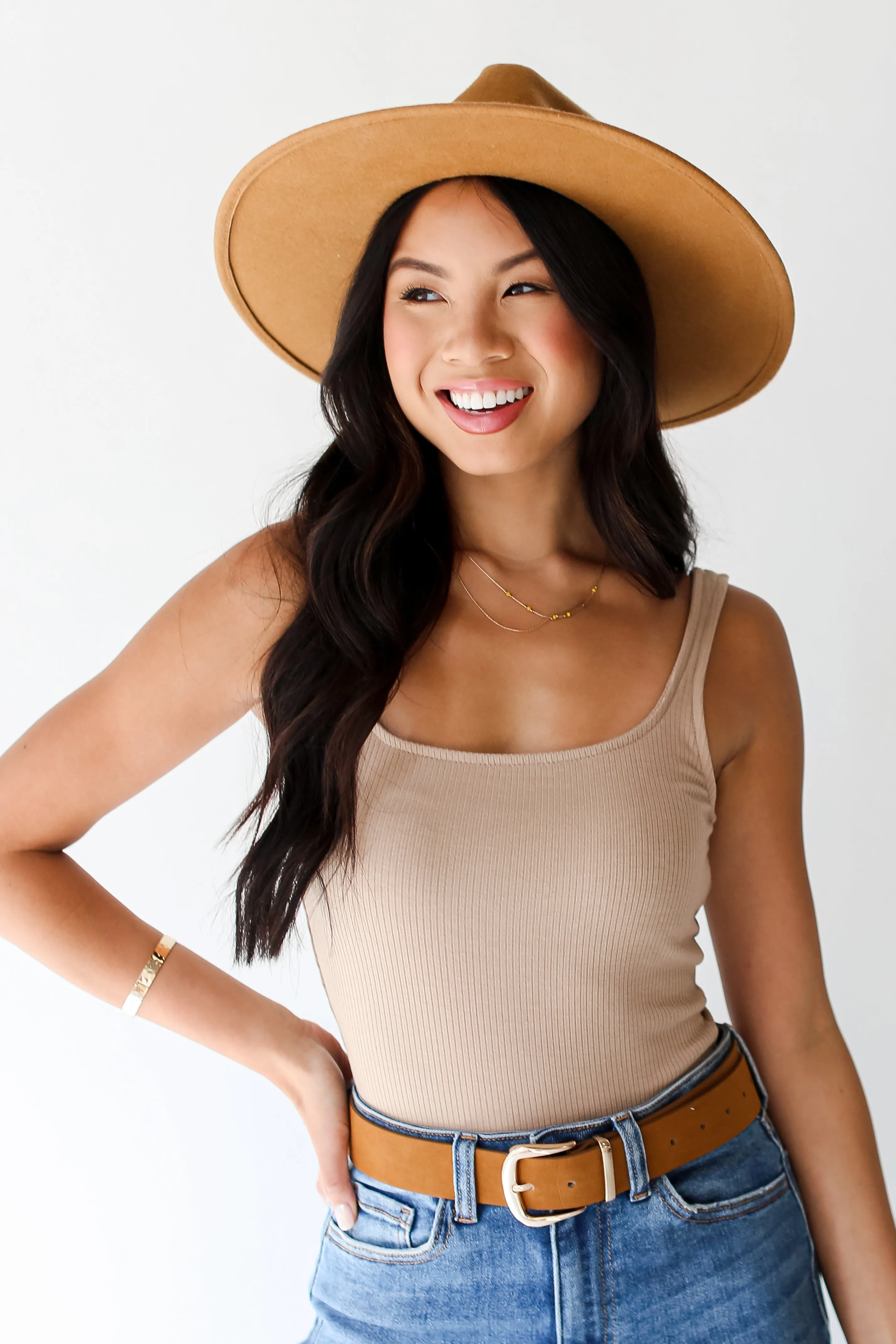 FINAL SALE - On My Mind Everyday Ribbed Bodysuit