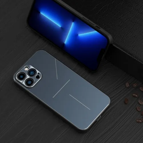 For iPhone 11 R-JUST RJ-52 3-Line Style Metal TPU Shockproof Protective Case