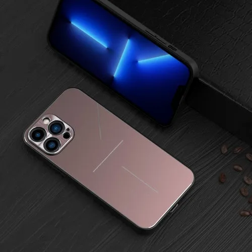 For iPhone 11 R-JUST RJ-52 3-Line Style Metal TPU Shockproof Protective Case