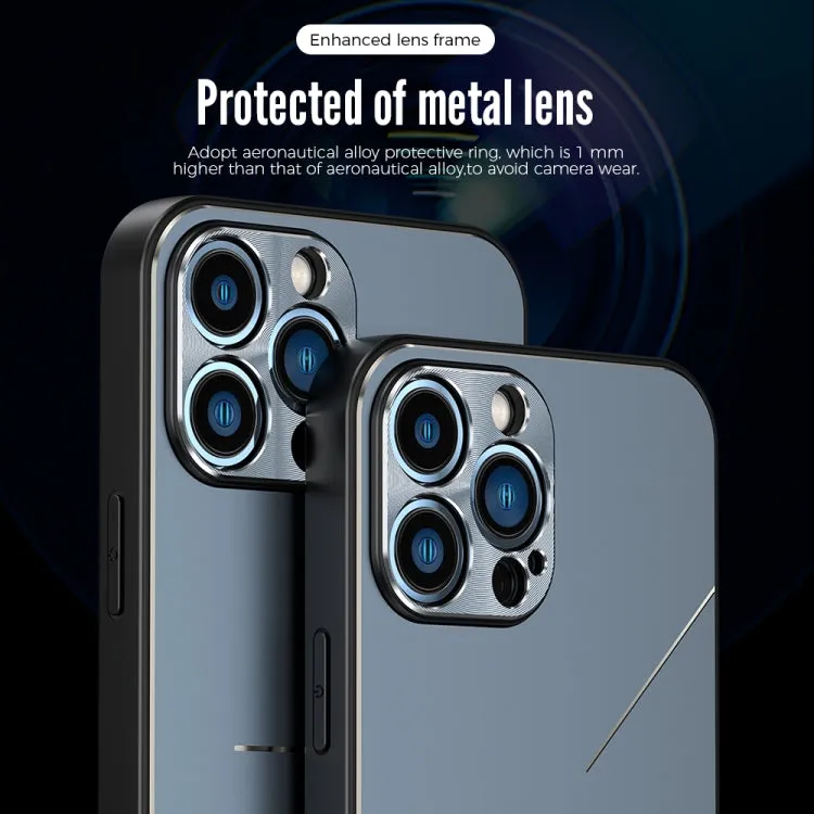 For iPhone 11 R-JUST RJ-52 3-Line Style Metal TPU Shockproof Protective Case