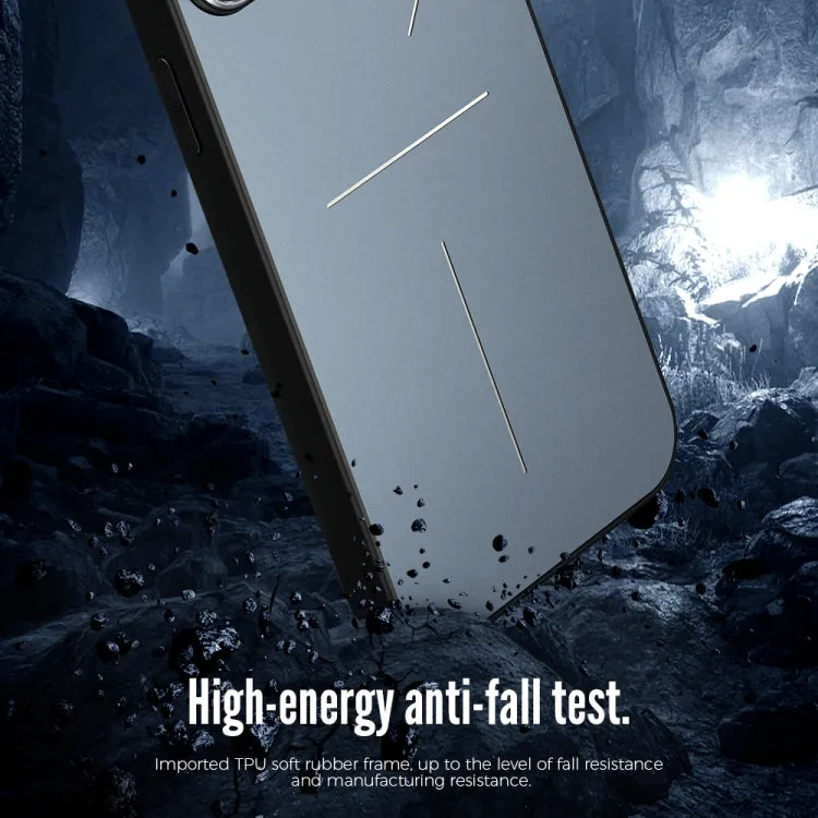 For iPhone 11 R-JUST RJ-52 3-Line Style Metal TPU Shockproof Protective Case