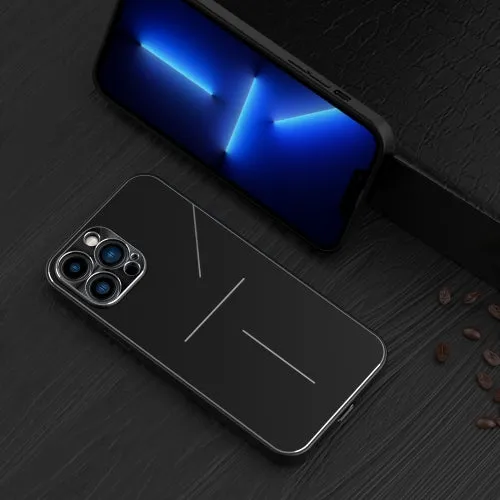For iPhone 11 R-JUST RJ-52 3-Line Style Metal TPU Shockproof Protective Case