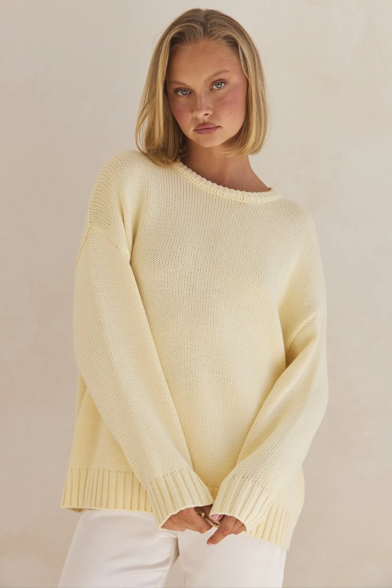 Harlow Knit Jumper (Butter)