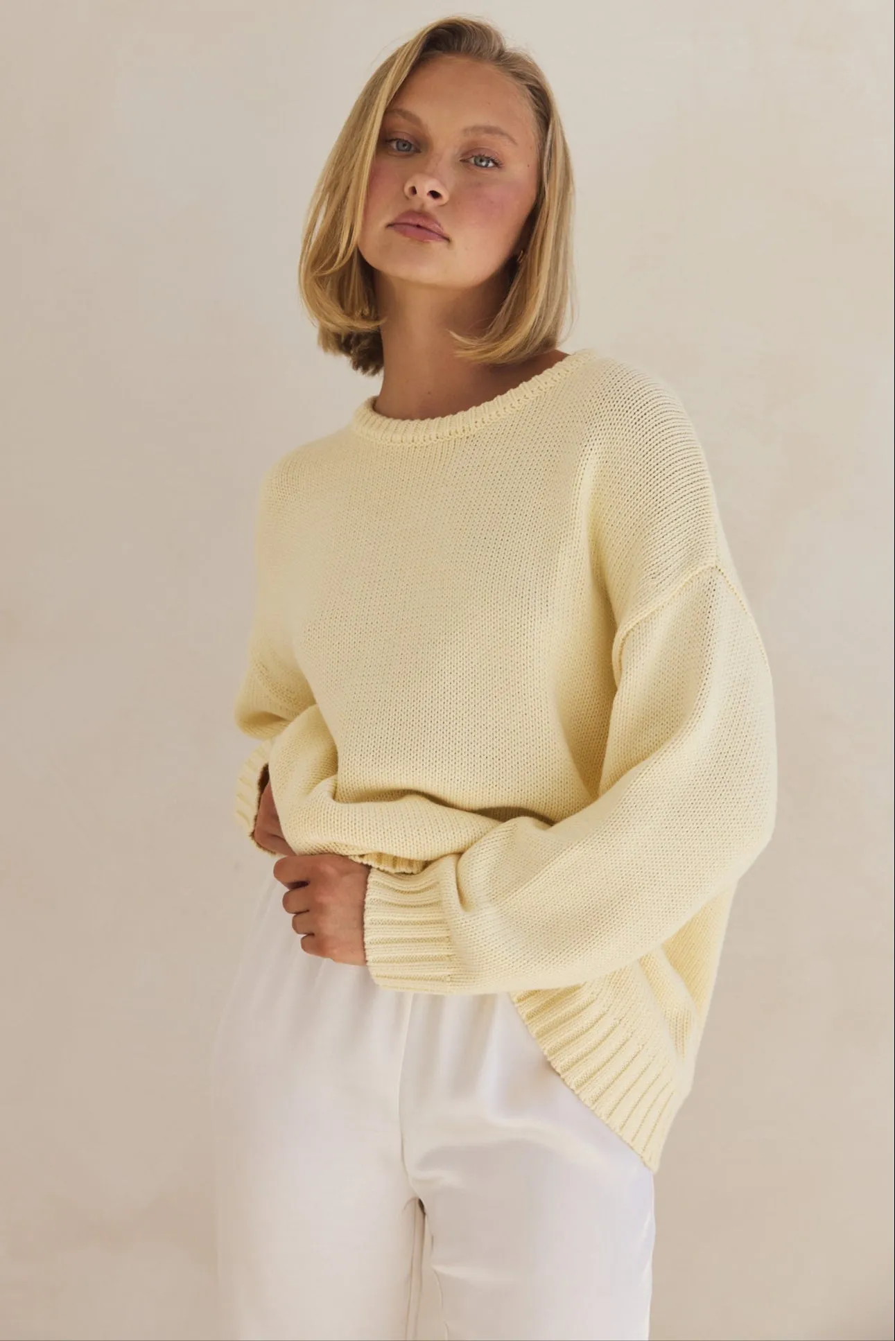 Harlow Knit Jumper (Butter)
