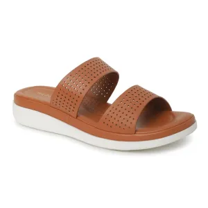 Healers Tan Casual Slippers For Women JD-38 By Liberty