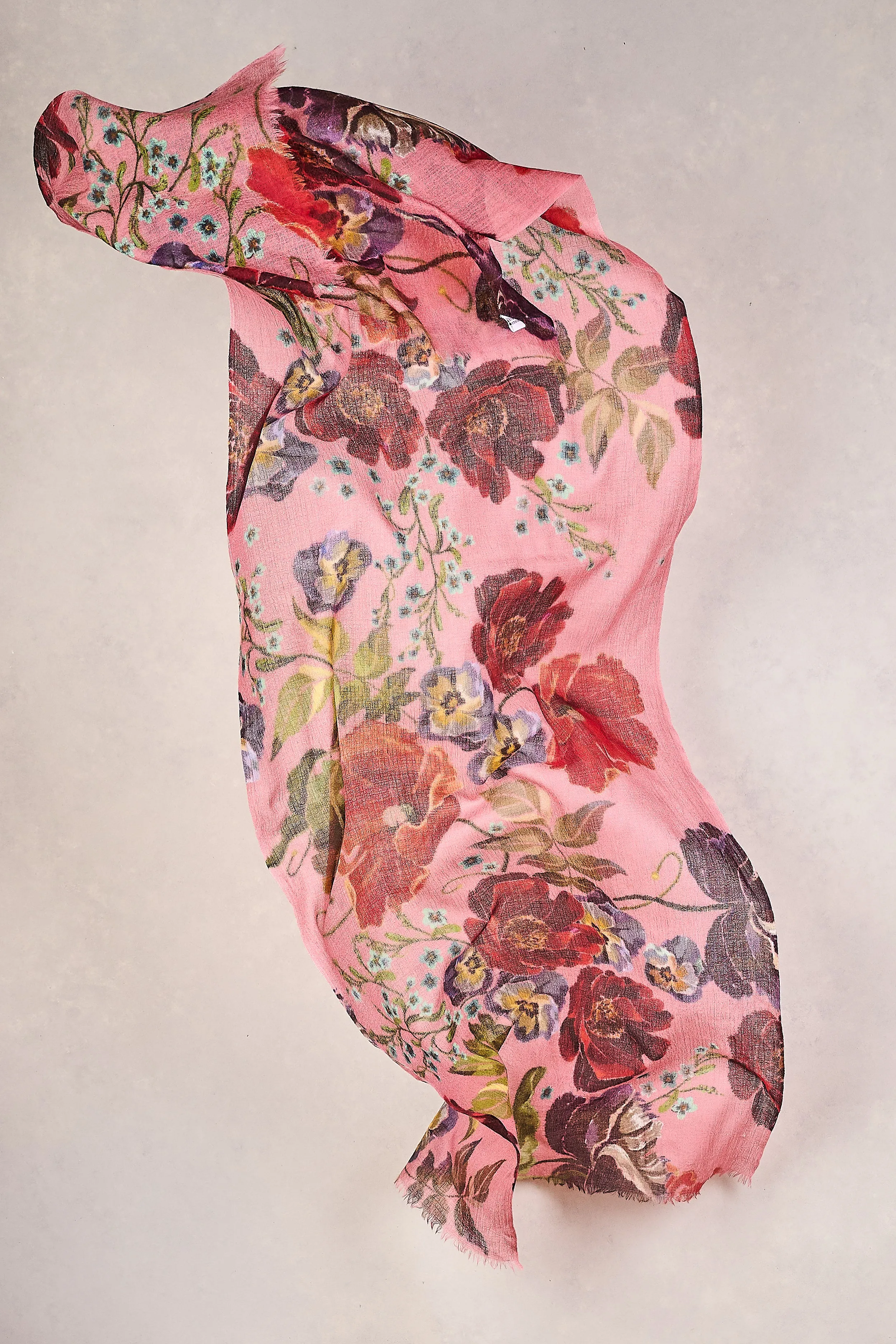 La Vie En Rose Wool Scarf