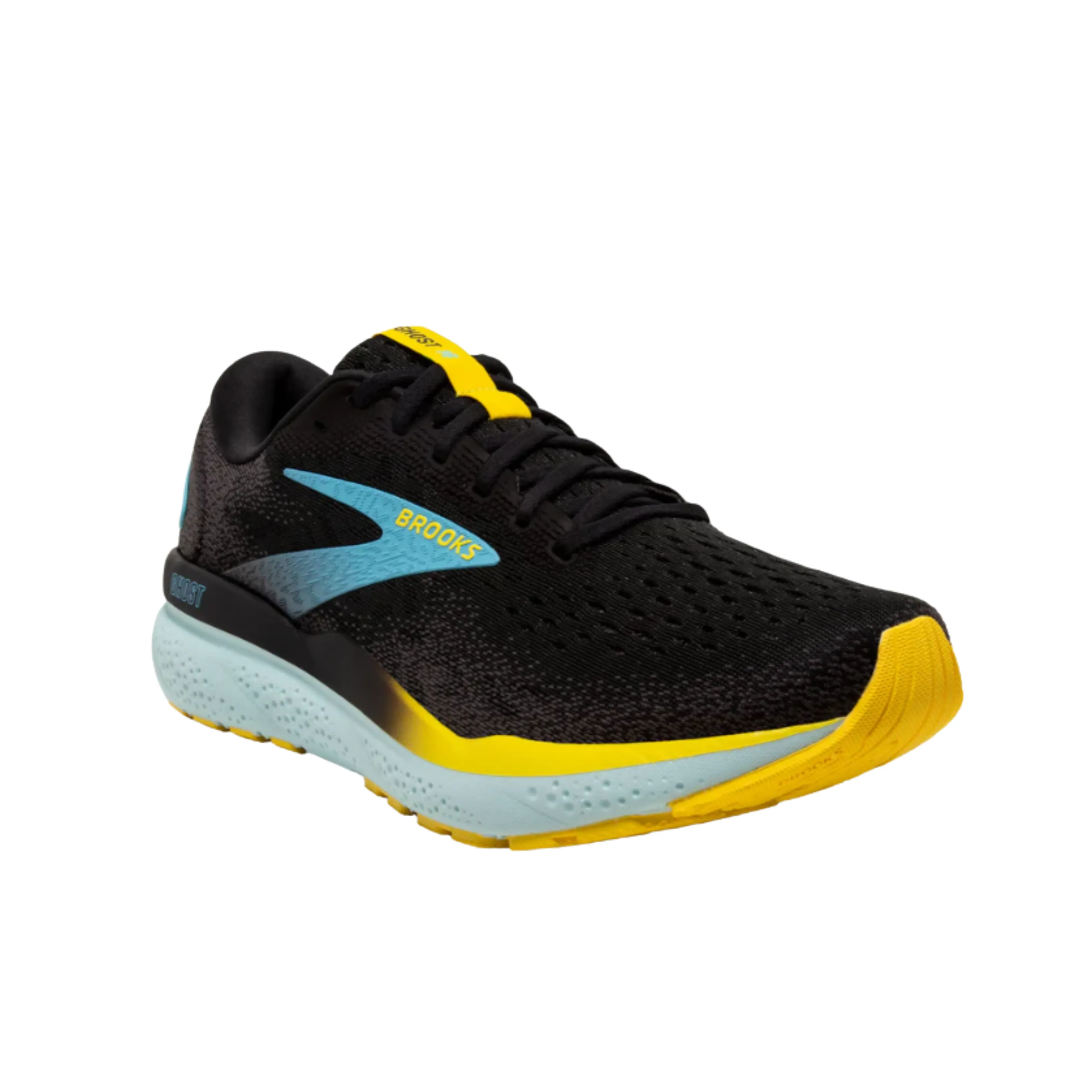 Men's Ghost 16 – Black/Forged Iron/Blue (2E Width)