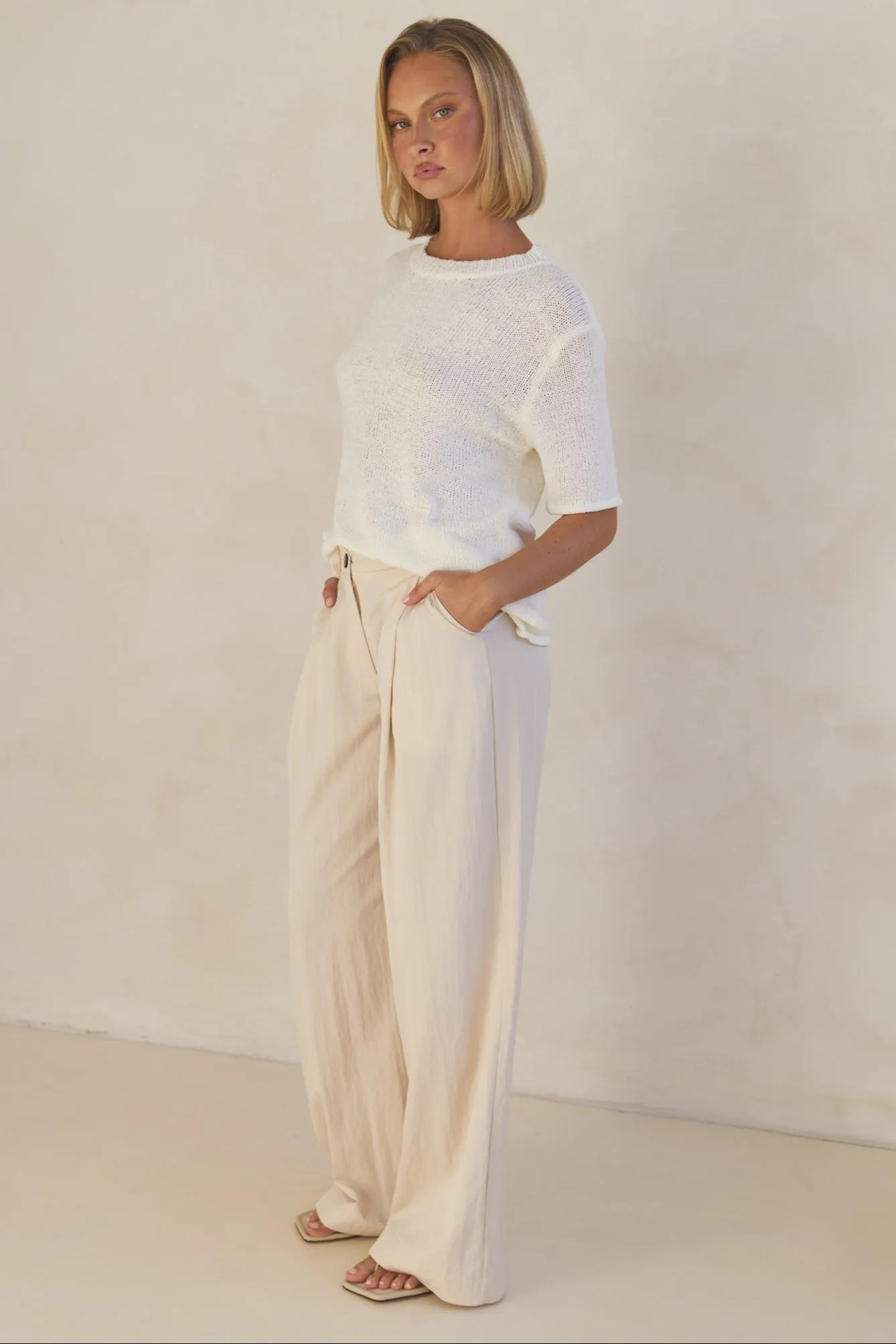 Nova Knit Top (Cream)