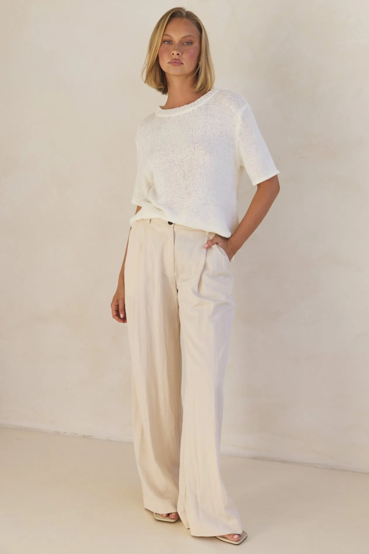 Nova Knit Top (Cream)