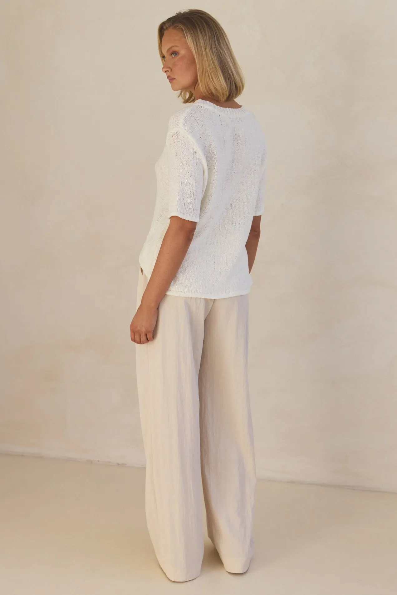 Nova Knit Top (Cream)