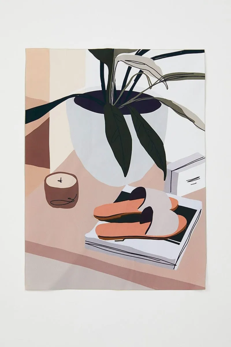 Print Shoes And Plant Illustration Print A3 30Cm X 40Cm