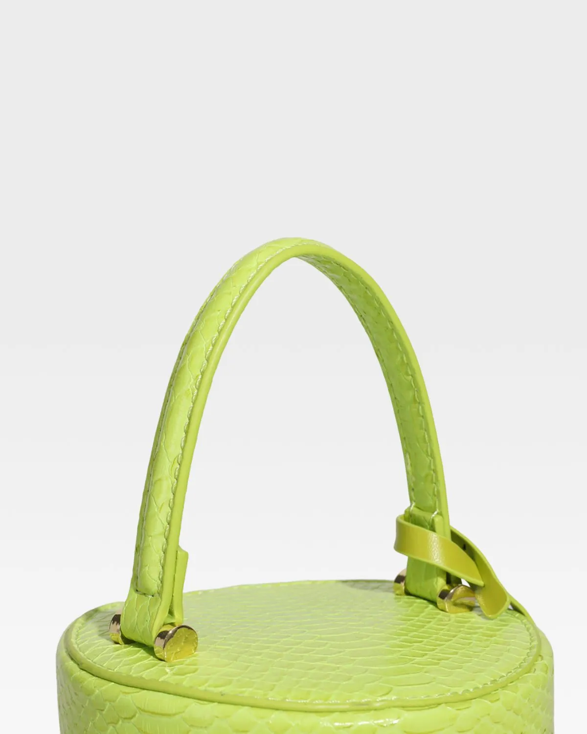 PY Mini Barrel Purse in Apple Green
