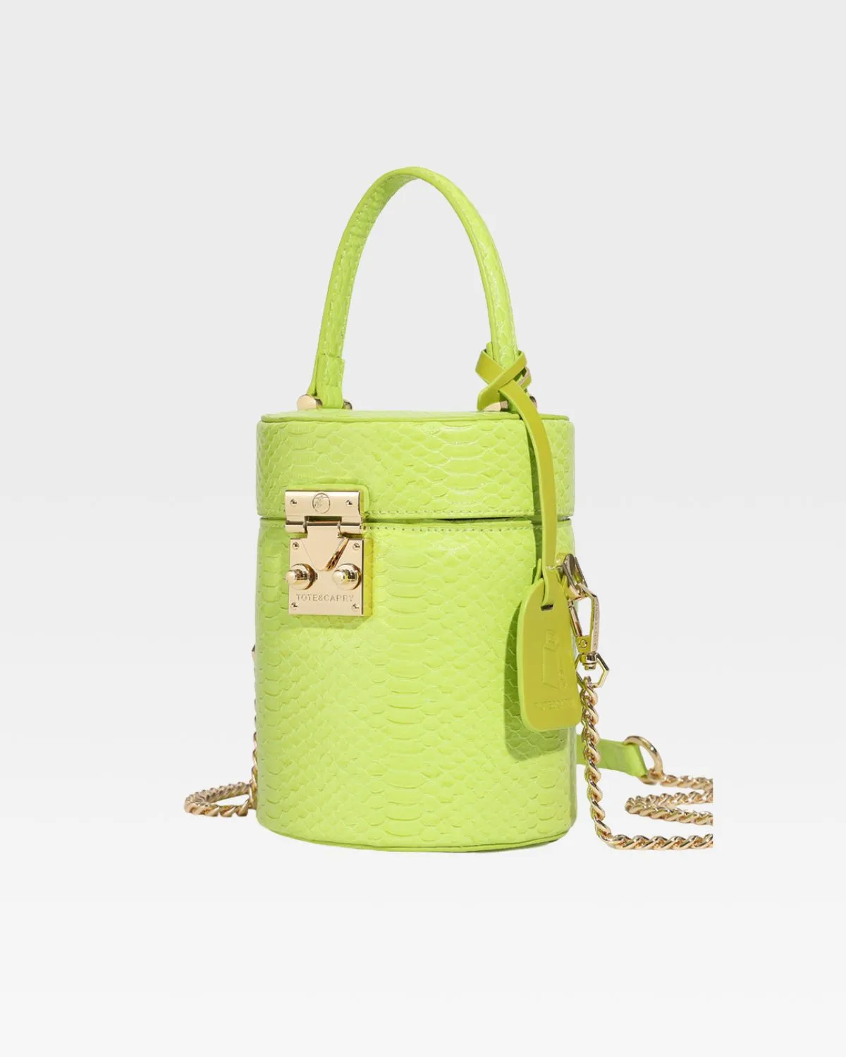 PY Mini Barrel Purse in Apple Green