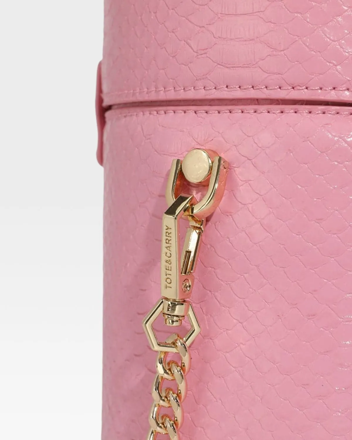 PY Mini Barrel Purse in Baby Pink