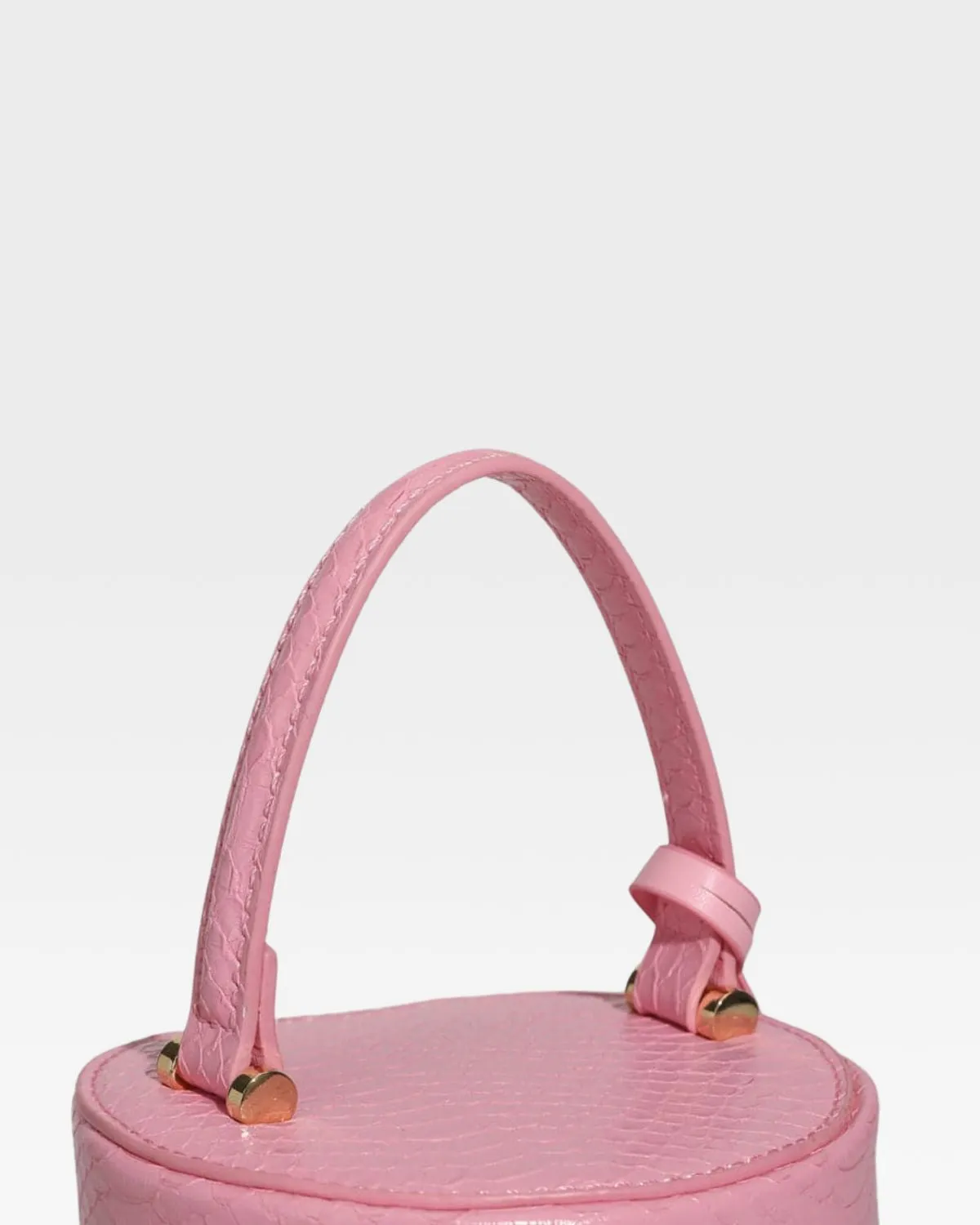 PY Mini Barrel Purse in Baby Pink
