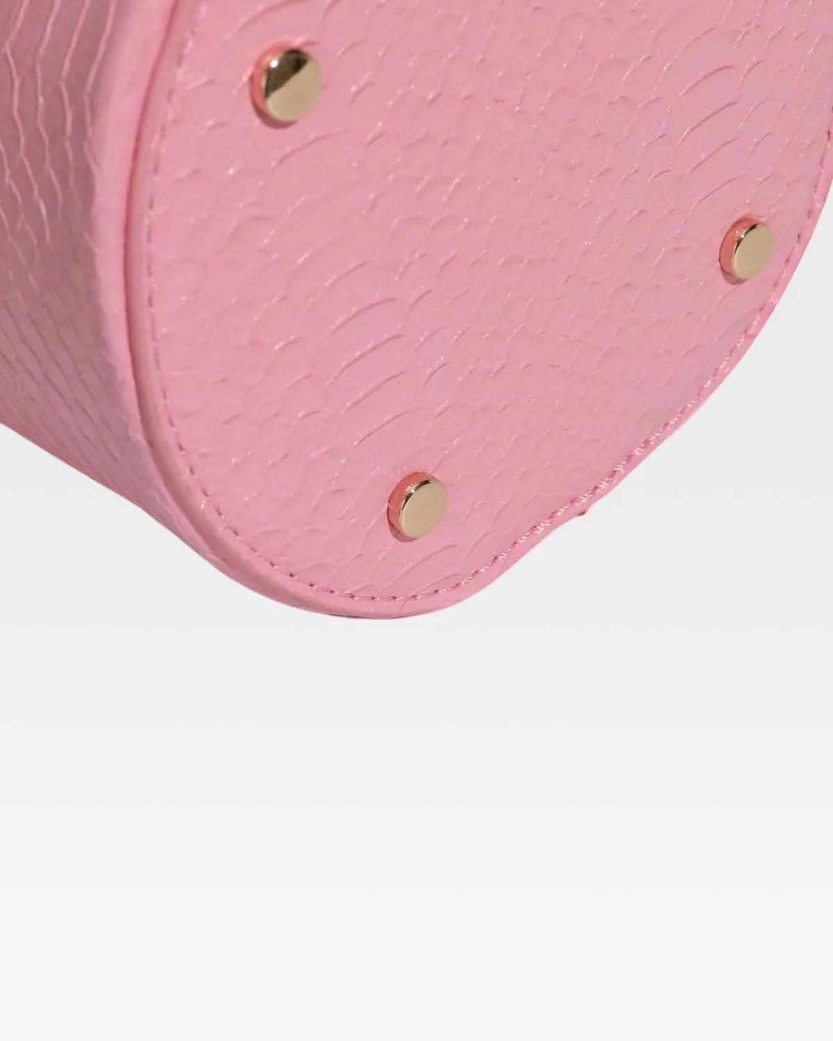 PY Mini Barrel Purse in Baby Pink
