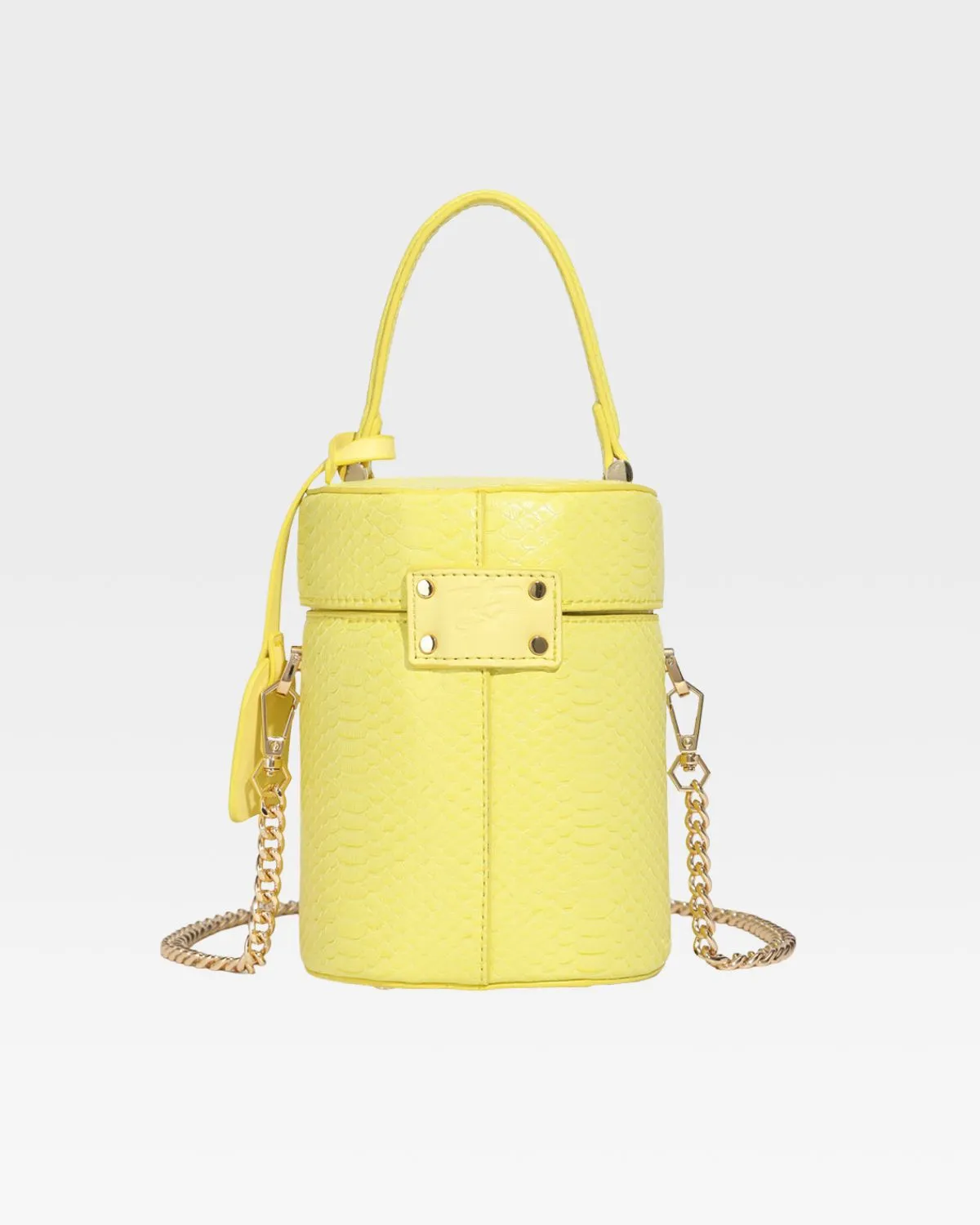 PY Mini Barrel Purse in Yellow