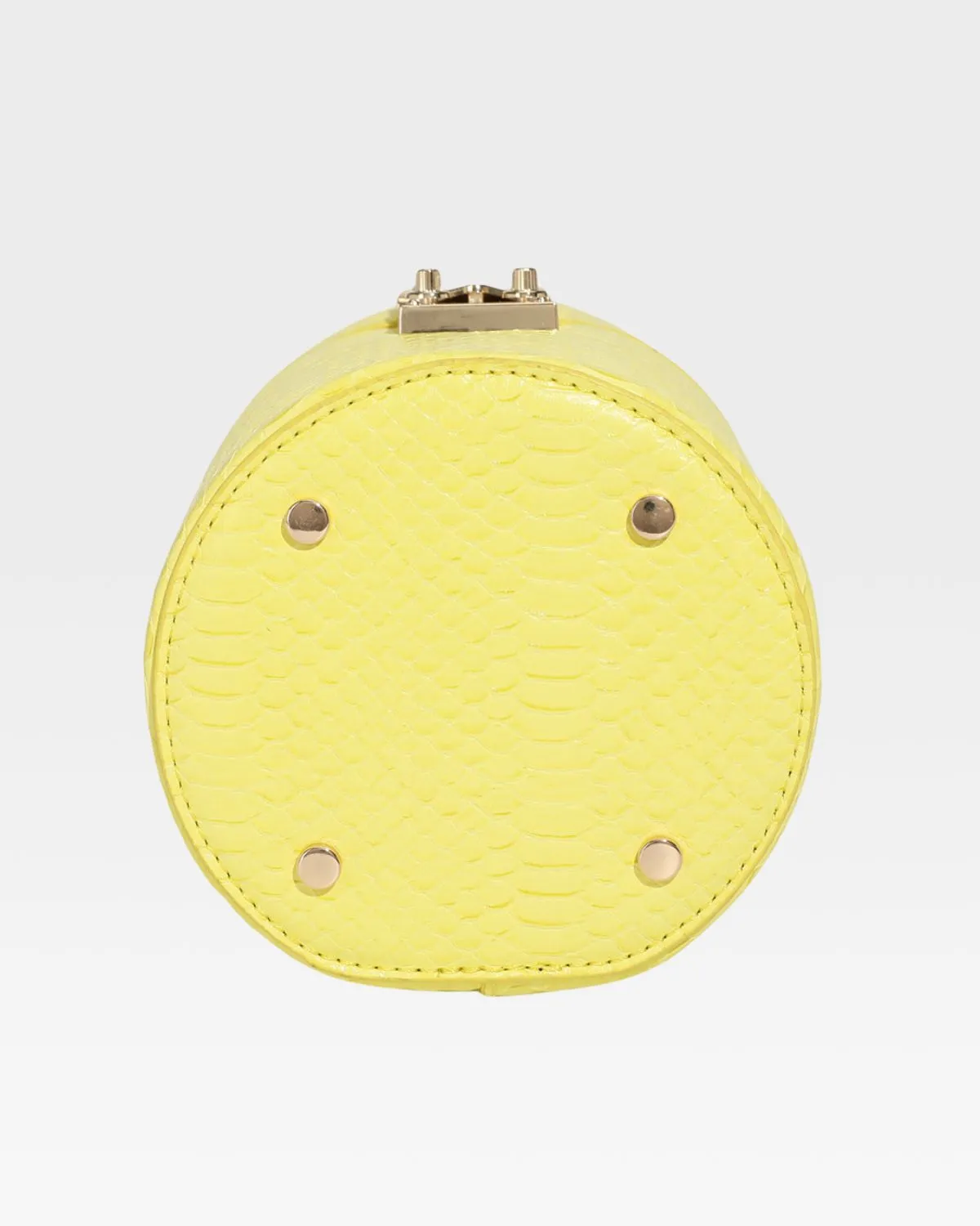 PY Mini Barrel Purse in Yellow