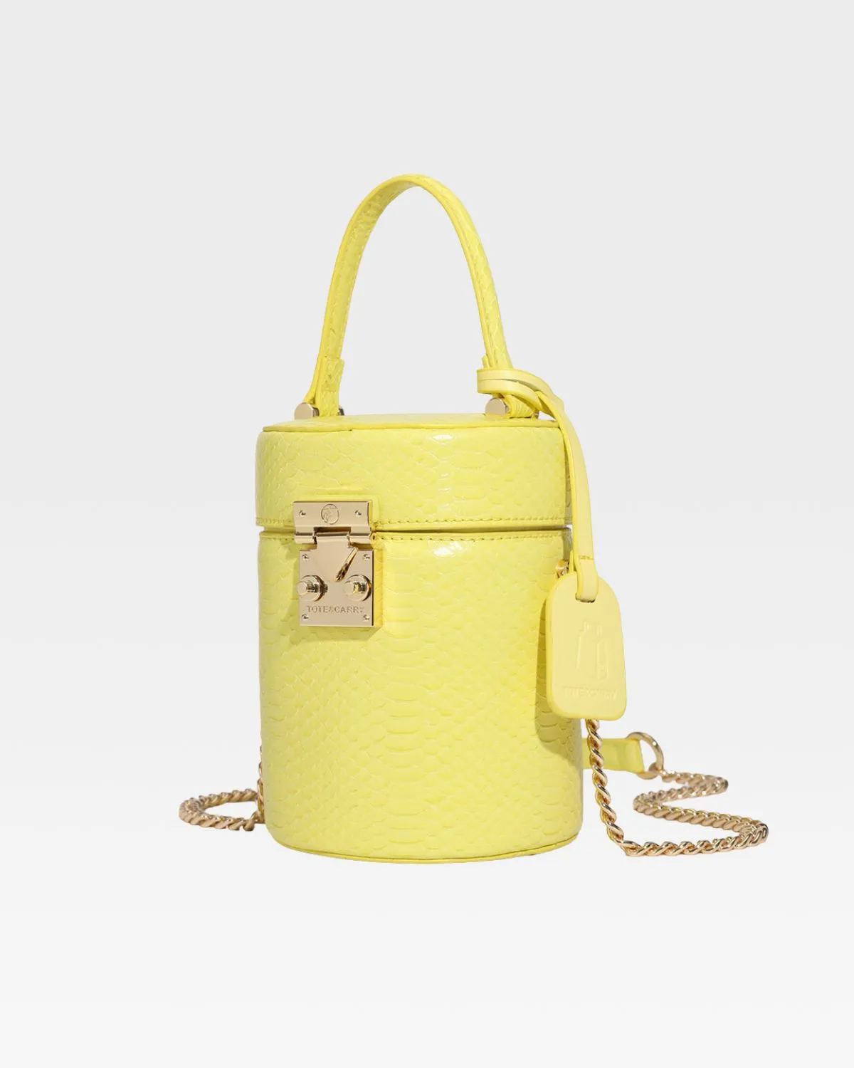 PY Mini Barrel Purse in Yellow