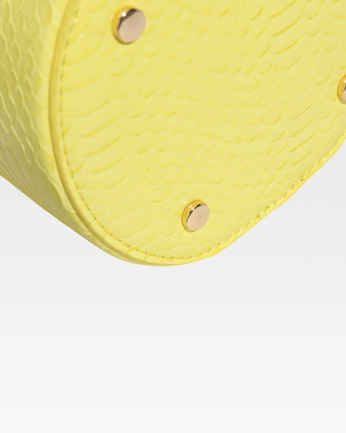 PY Mini Barrel Purse in Yellow