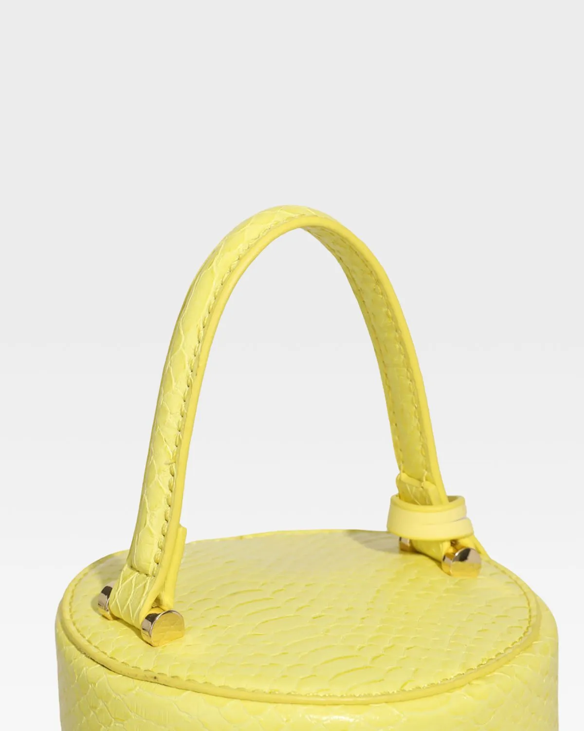 PY Mini Barrel Purse in Yellow