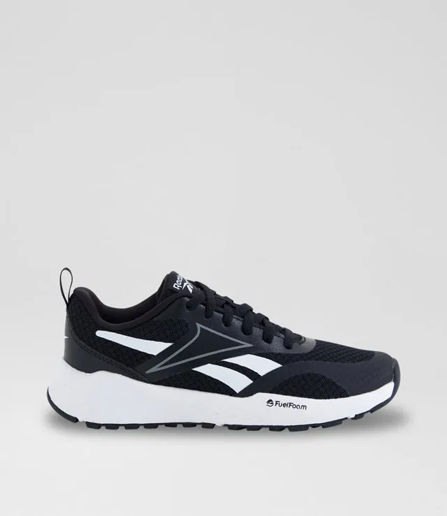 REEBOK KID'S ENERGEN RUN 3 BLACK/WHITE RUNNING SHOES