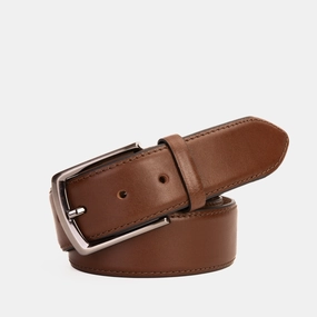 The Bogota Brown Calfskin Belt