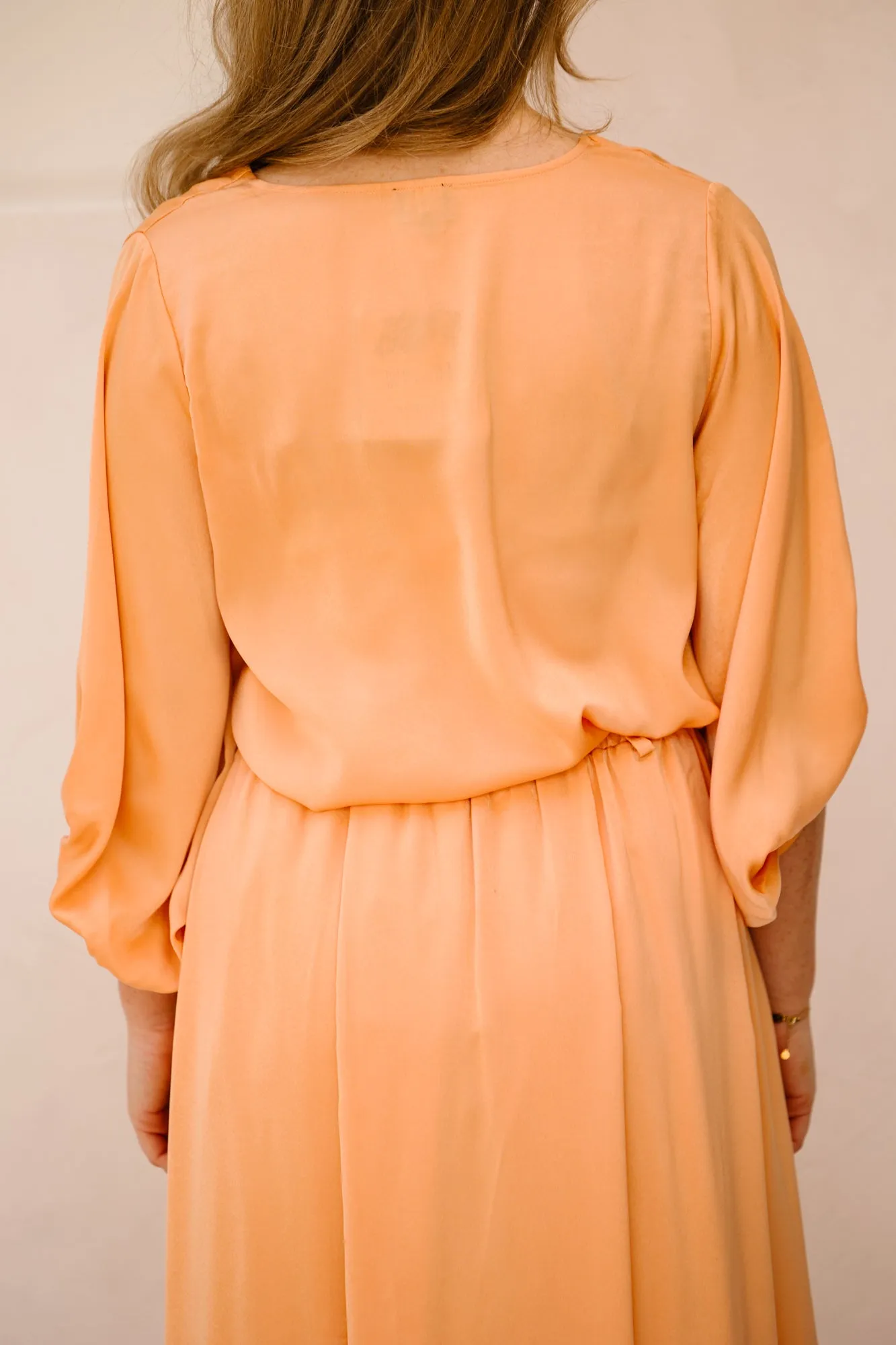 Top in satijnlook orange A676 K-Design