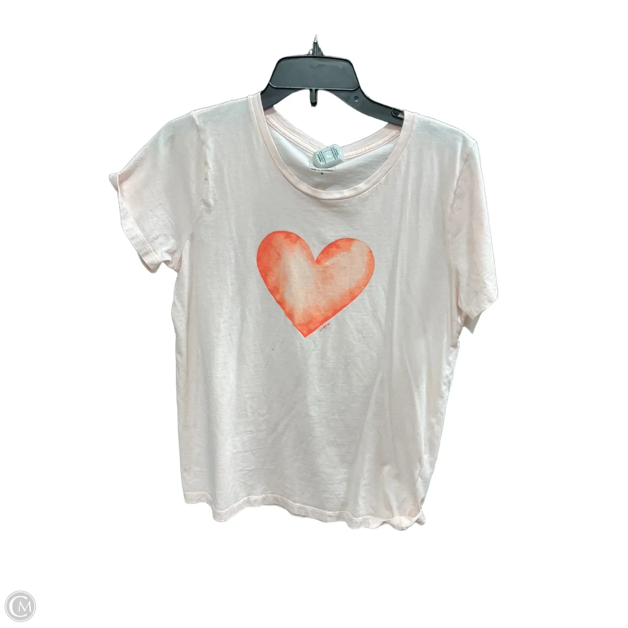 Top Short Sleeve By J. Crew In Pink, Size: M