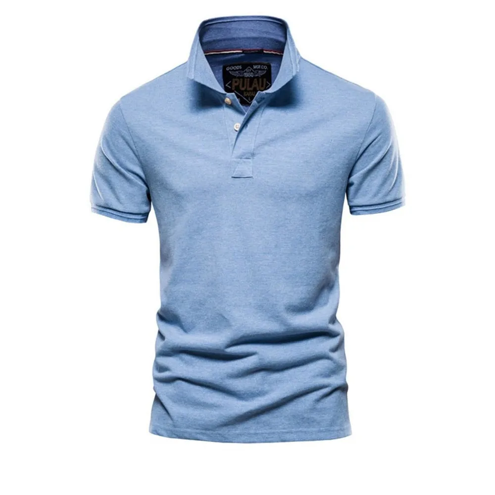 West Louis™ Men Classic Cotton Business Polo Shirt