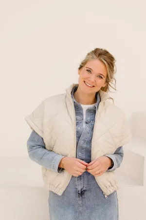 Wilke bodywarmer beige