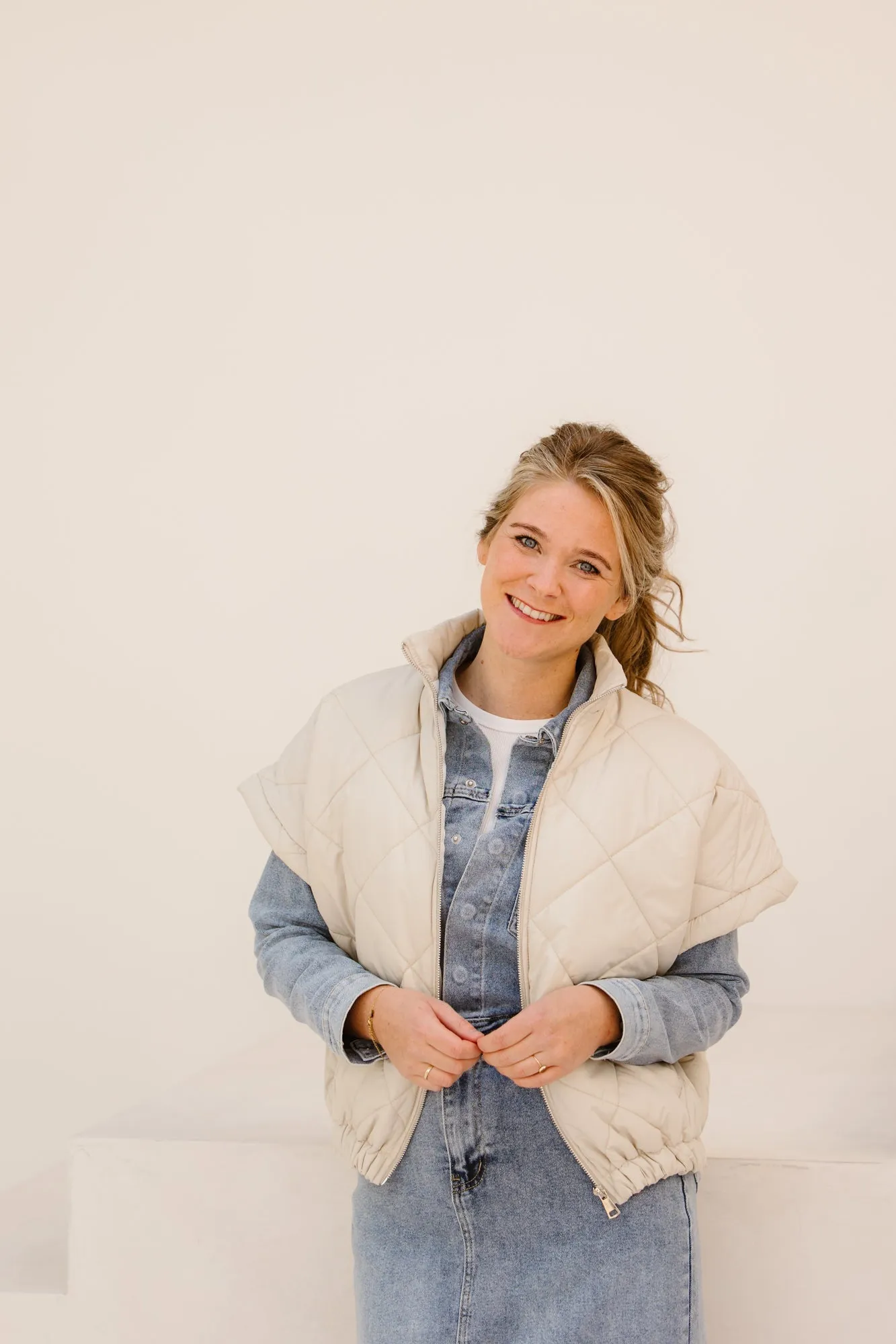 Wilke bodywarmer beige