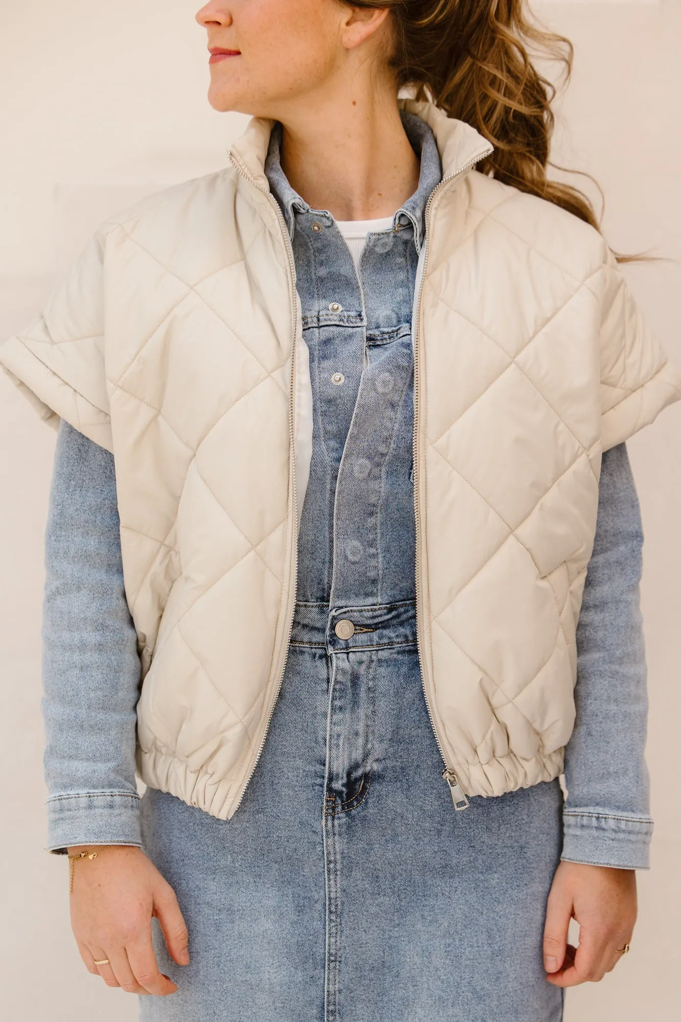 Wilke bodywarmer beige