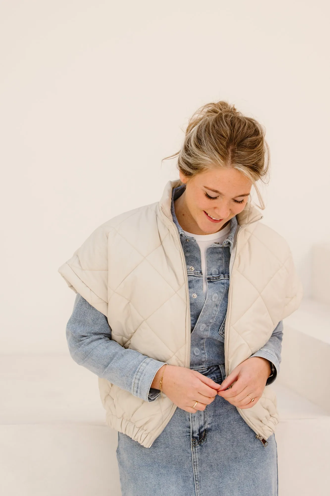 Wilke bodywarmer beige